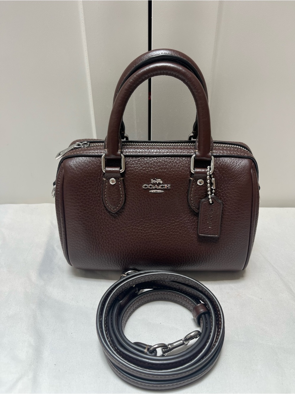 Coach Mini Rowan Maple Color with Silver Hardware - Picture 9 of 9